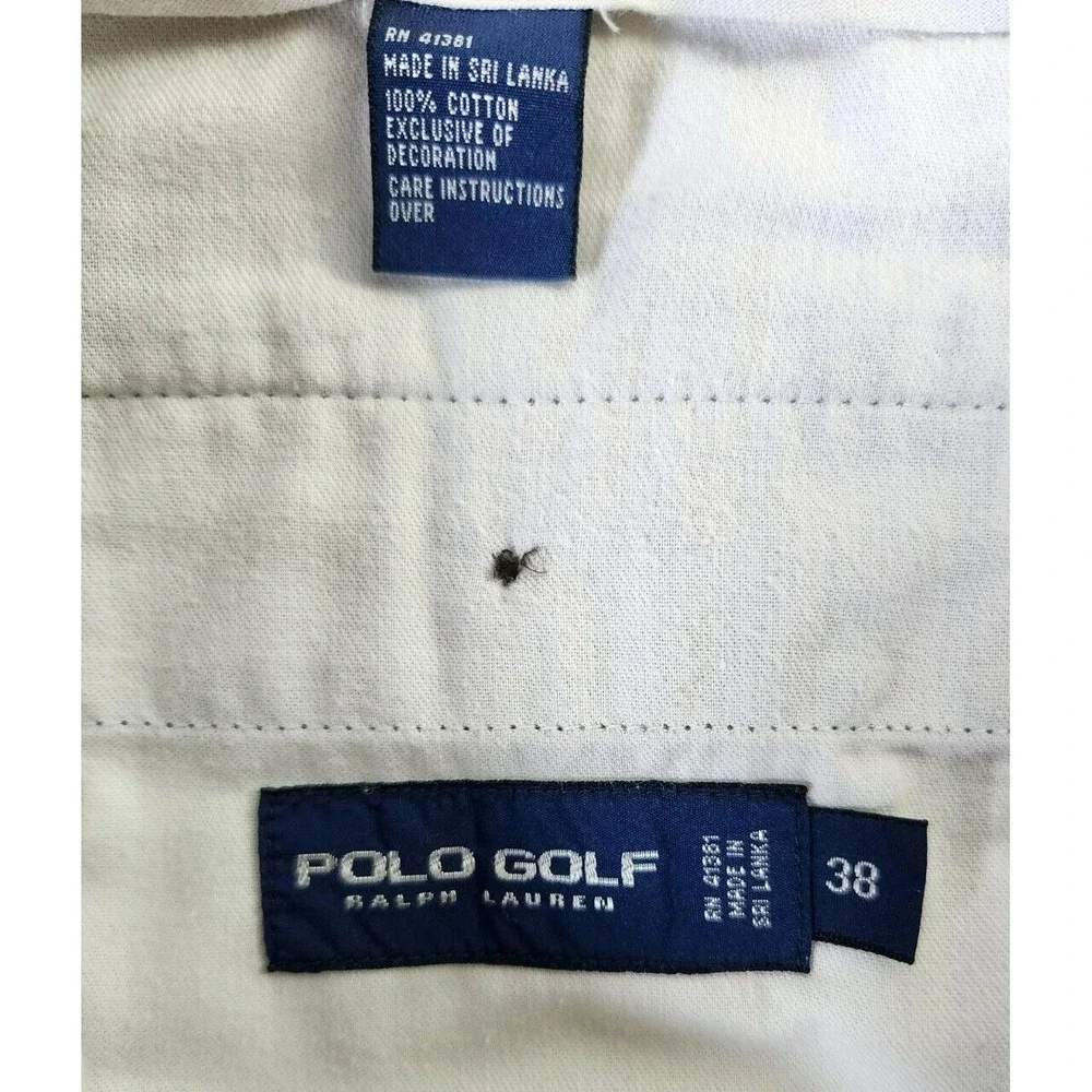 Polo Ralph‎ Lauren Classic Fit Chino Shorts Men's 38 Blue Cotton Flat Front